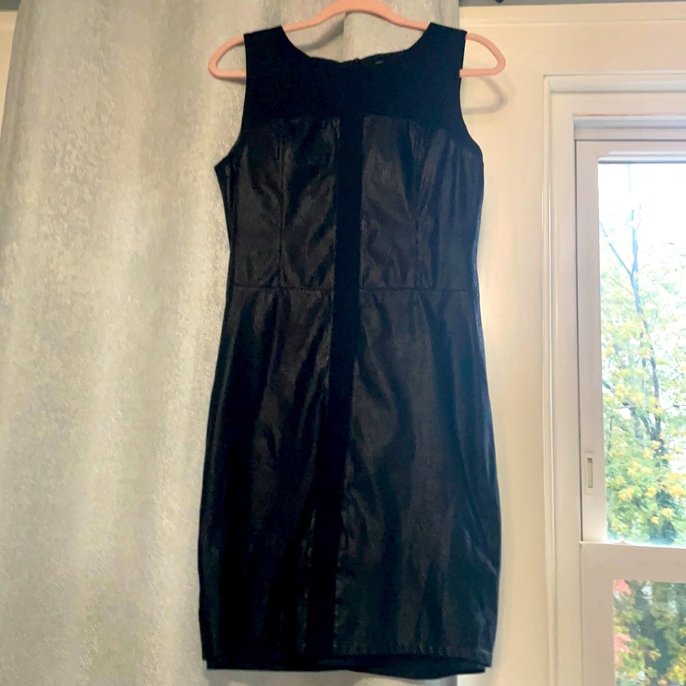 Black dress with print